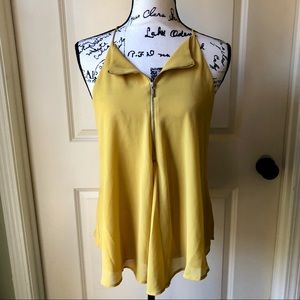 Yellow Cami with Zipper